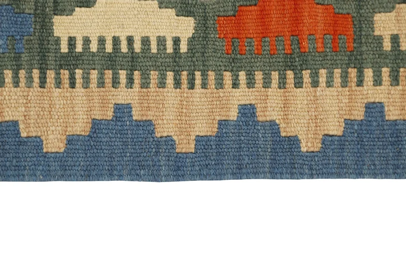 MY-RUG Teppich "Kelim" Rauten-& Diamantmuster, Handgewebt