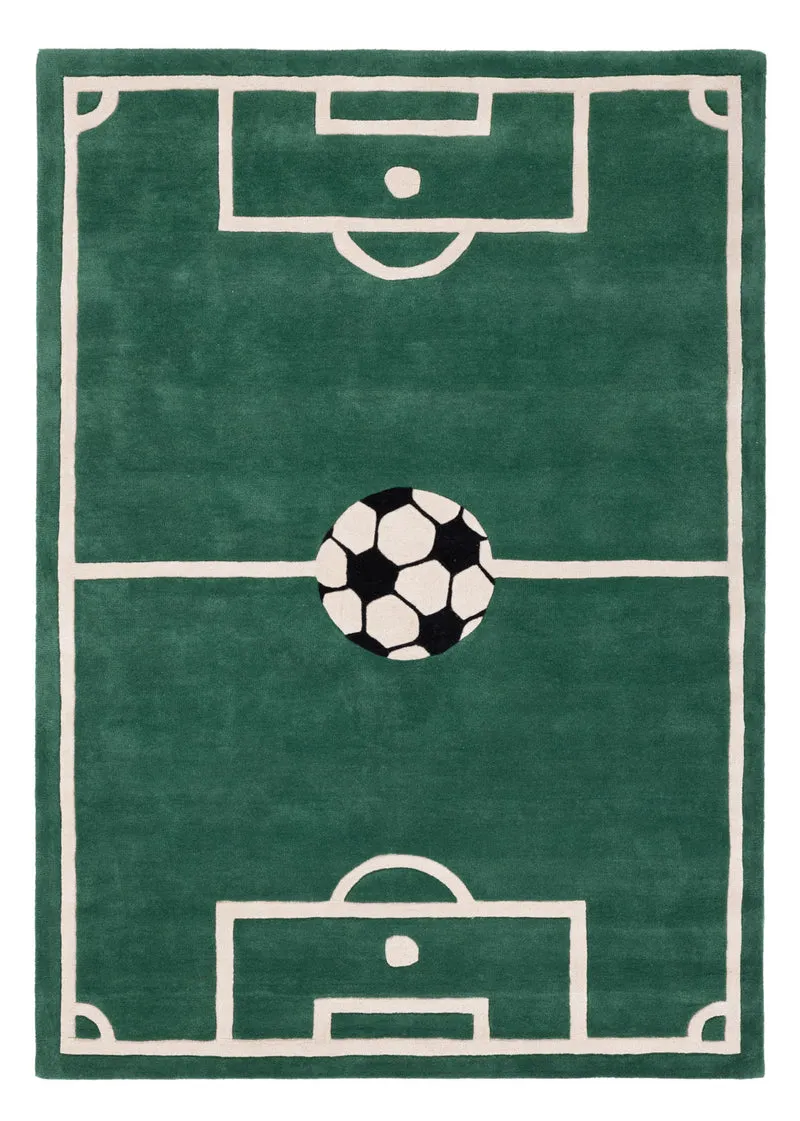 Kinderteppich Fußballfeld
