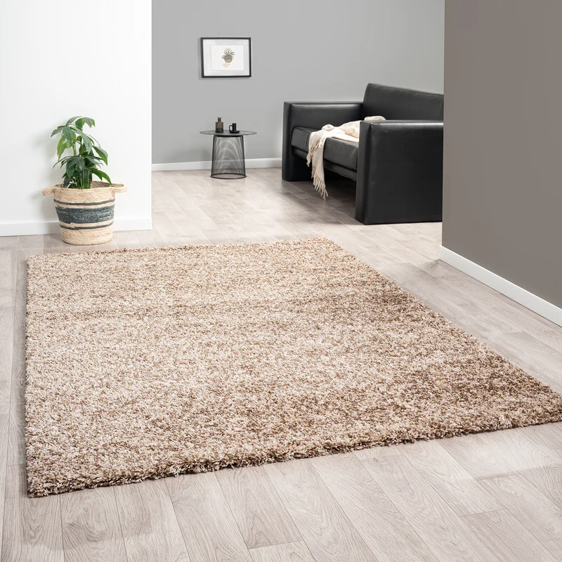 Hochflor Teppich LUX Shaggy Wohnzimmer Schlafzimmer Mehrfarbig Meliert Extra Dicht