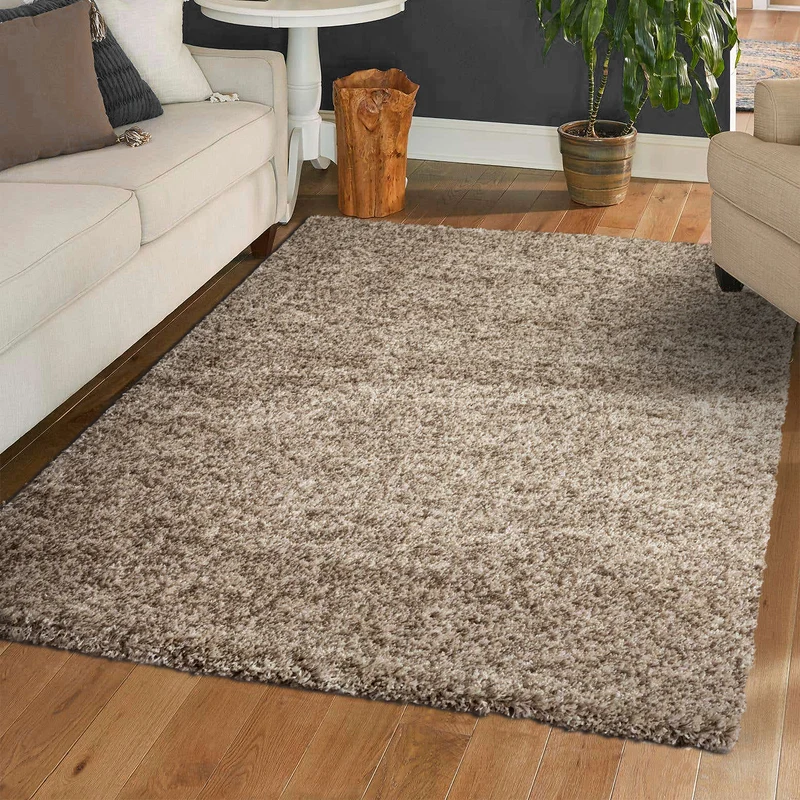 Hochflor Teppich LUX Shaggy Wohnzimmer Schlafzimmer Mehrfarbig Meliert Extra Dicht