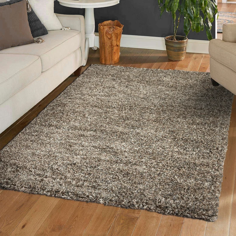 Hochflor Teppich LUX Shaggy Wohnzimmer Schlafzimmer Mehrfarbig Meliert Extra Dicht