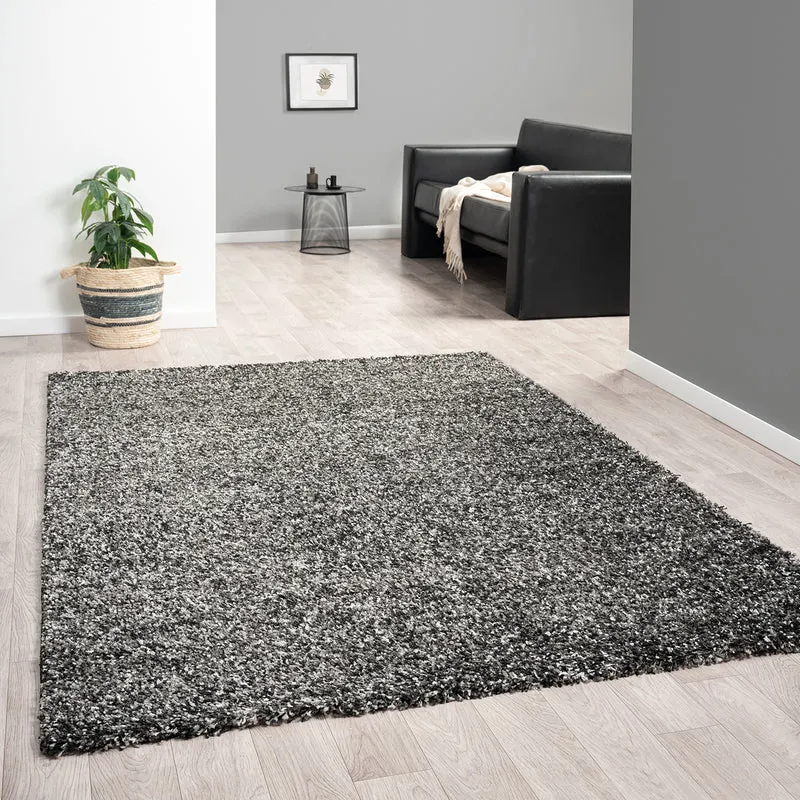 Hochflor Teppich LUX Shaggy Wohnzimmer Schlafzimmer Mehrfarbig Meliert Extra Dicht