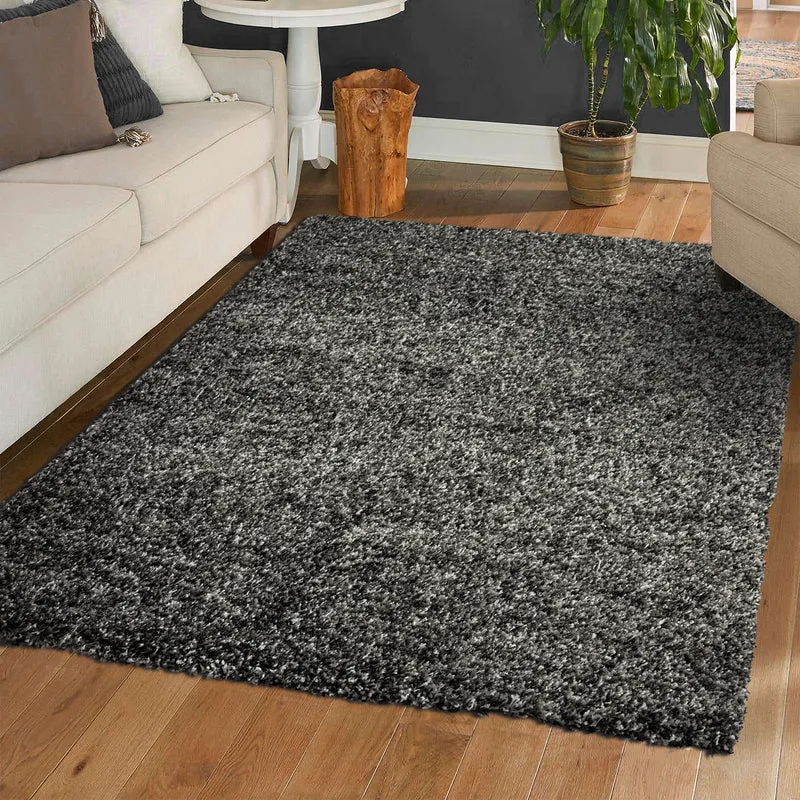 Hochflor Teppich LUX Shaggy Wohnzimmer Schlafzimmer Mehrfarbig Meliert Extra Dicht