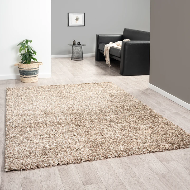 Hochflor Teppich LUX Shaggy Wohnzimmer Schlafzimmer Mehrfarbig Meliert Extra Dicht