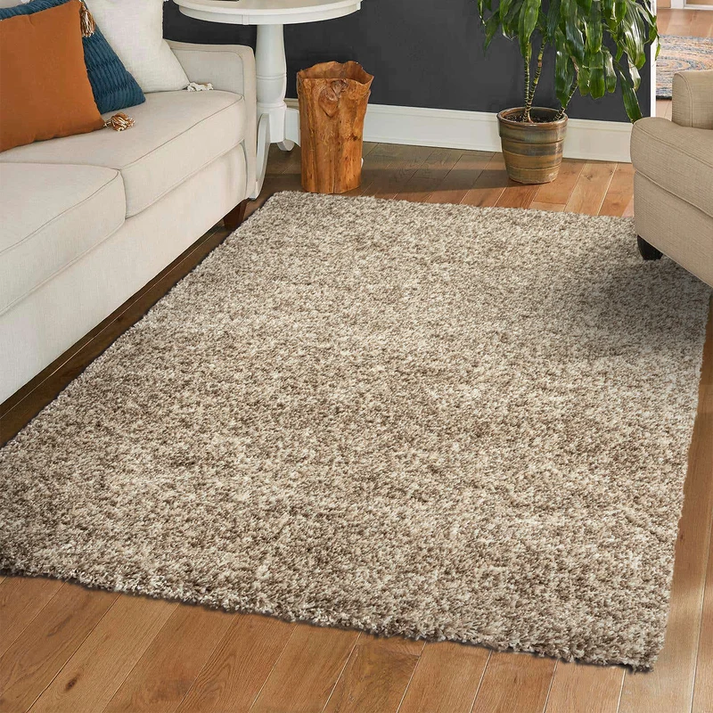 Hochflor Teppich LUX Shaggy Wohnzimmer Schlafzimmer Mehrfarbig Meliert Extra Dicht