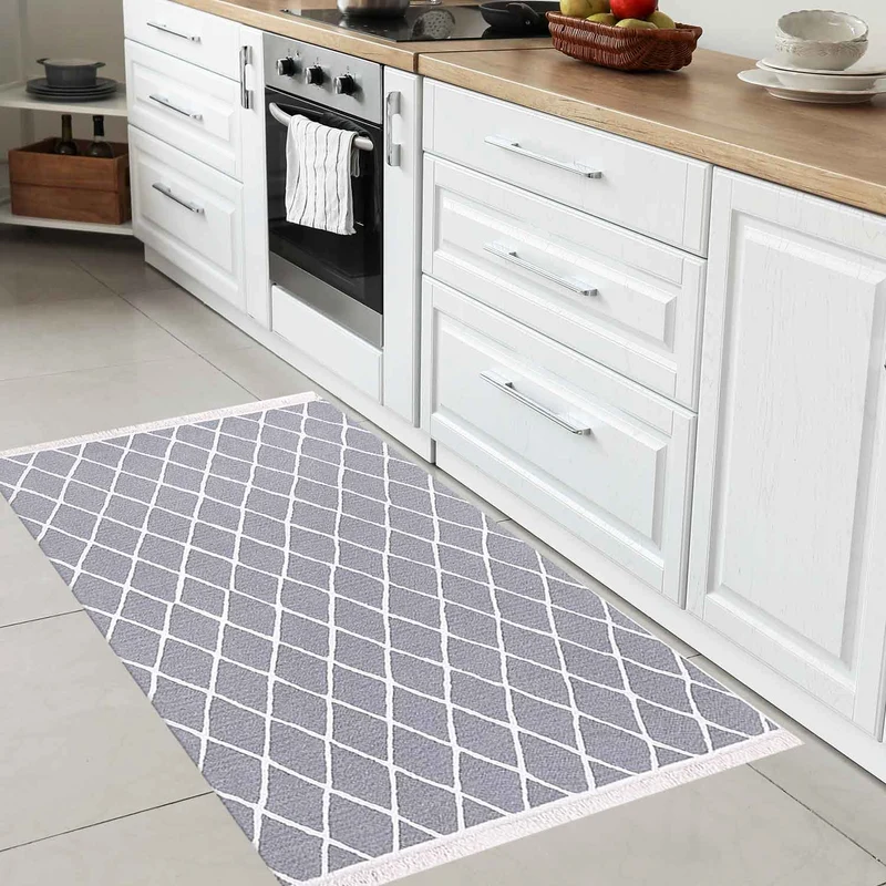 Teppich Läufer Wendbar für Schlafzimmer, Küche, Kinderzimmer, Wohnzimmer / Beidseitg
