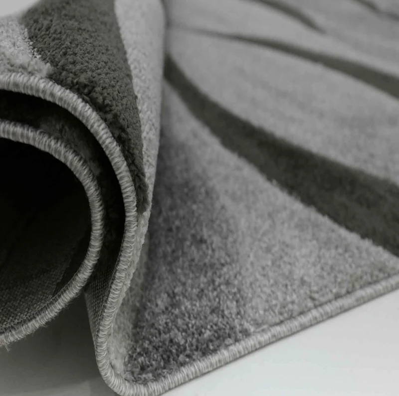 Designer Teppich Modern Abstrakt Wellen Optik Konturenschnitt versch. Farbvarianten