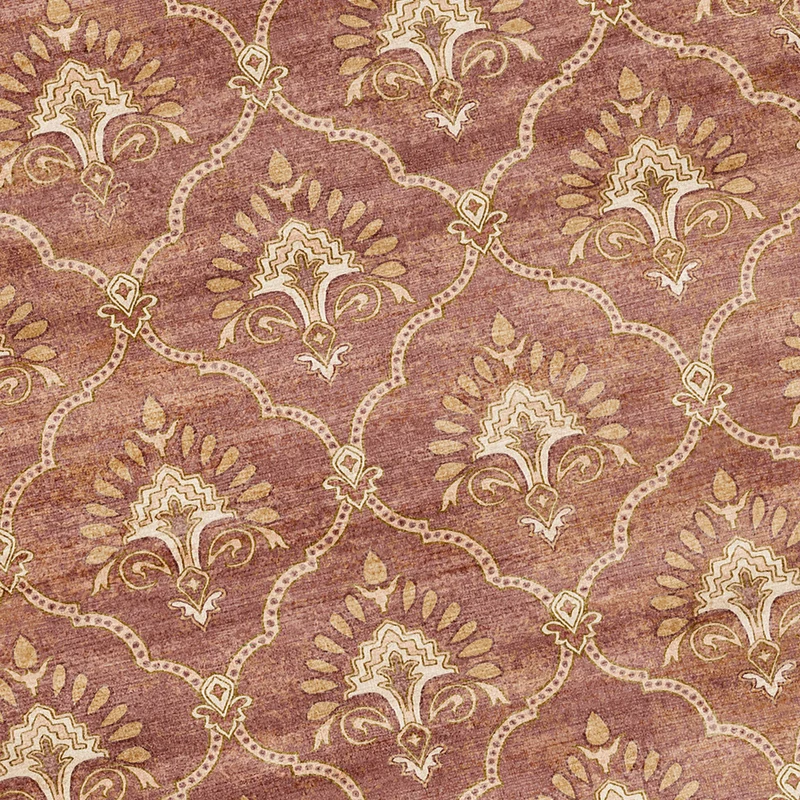 Teppich Vintage - Sage Grid Terracotta