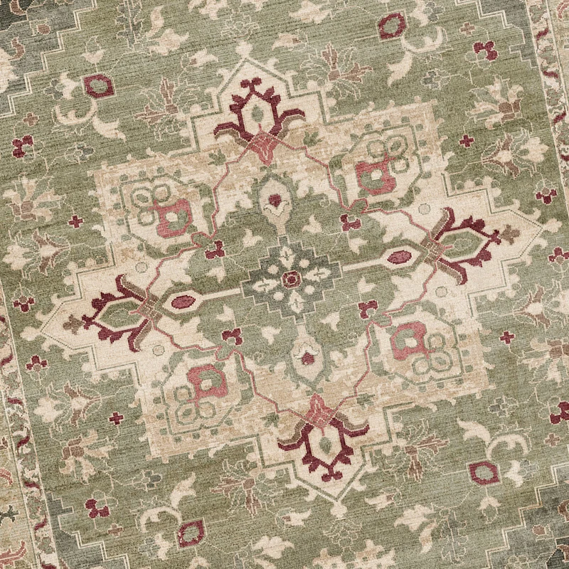 Teppich Vintage - Sage Medaillion Grün
