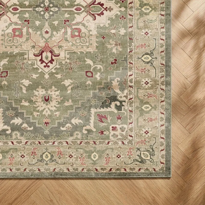 Teppich Vintage - Sage Medaillion Grün