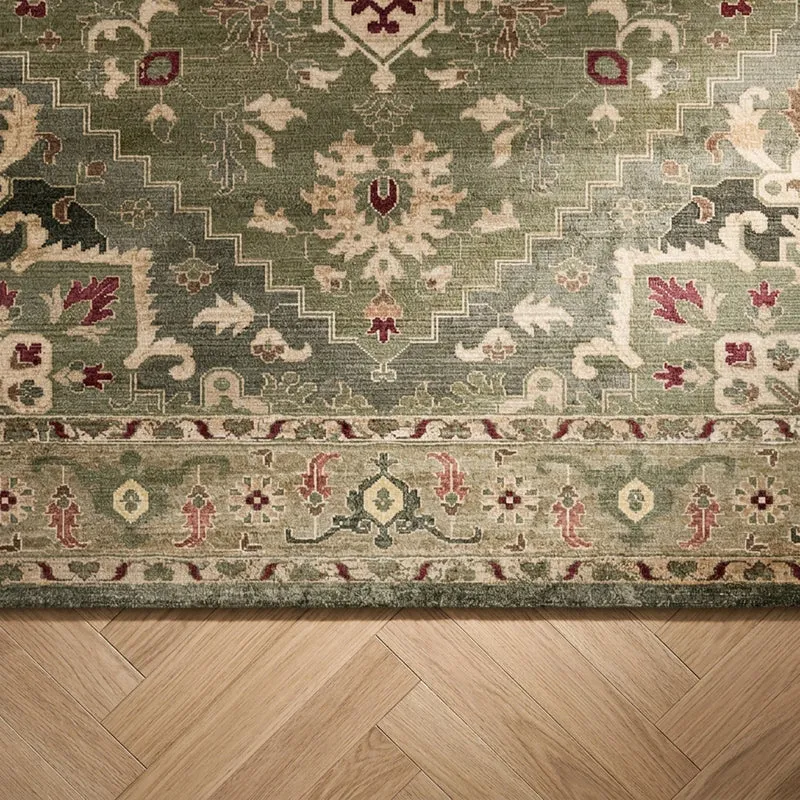 Teppich Vintage - Sage Medaillion Grün