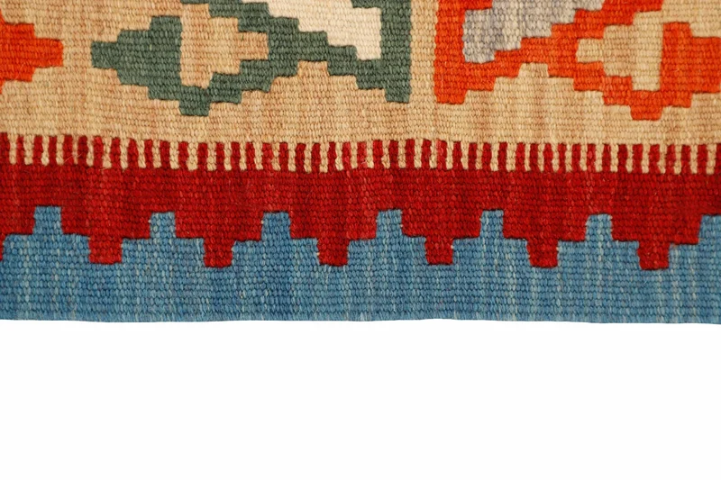 MY-RUG Teppich "Kelim" Rauten-& Diamantmuster, Handgewebt