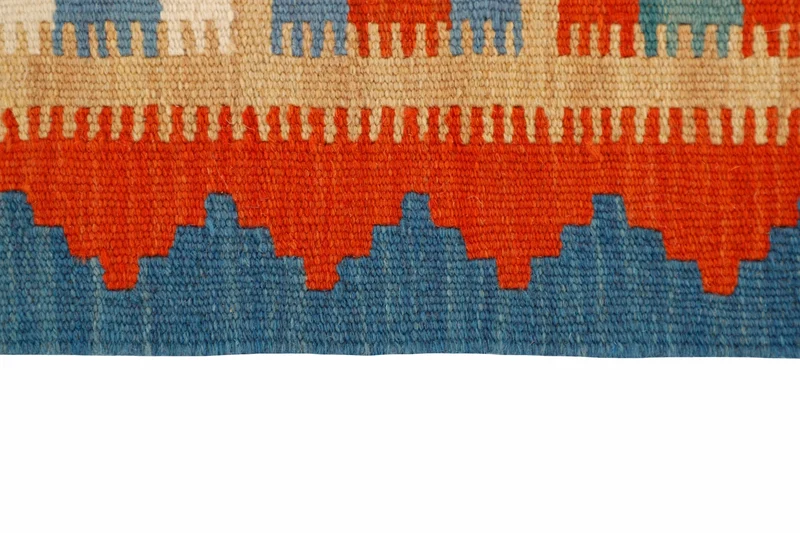MY-RUG Teppich "Kelim" Rauten-& Diamantmuster, Handgewebt