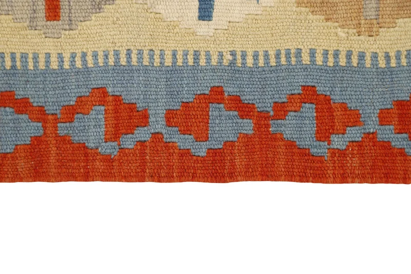 MY-RUG Teppich "Kelim" Rauten-& Diamantmuster, Handgewebt
