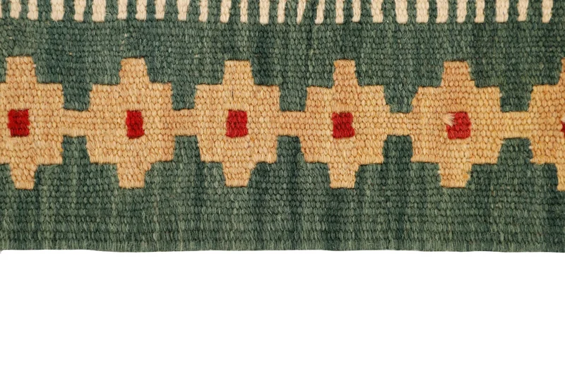MY-RUG Teppich "Kelim" Rauten-& Diamantmuster, Handgewebt