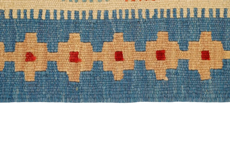 MY-RUG Teppich "Kelim" Rauten-& Diamantmuster, Handgewebt