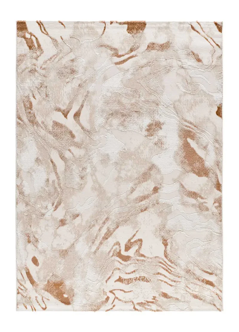 Alfombra abstracta con relieve Keops 5807 Caldera