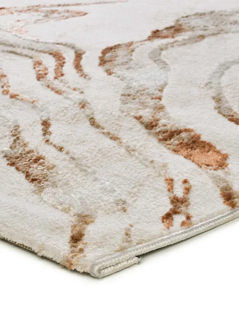 Alfombra abstracta con relieve Keops 5807 Caldera