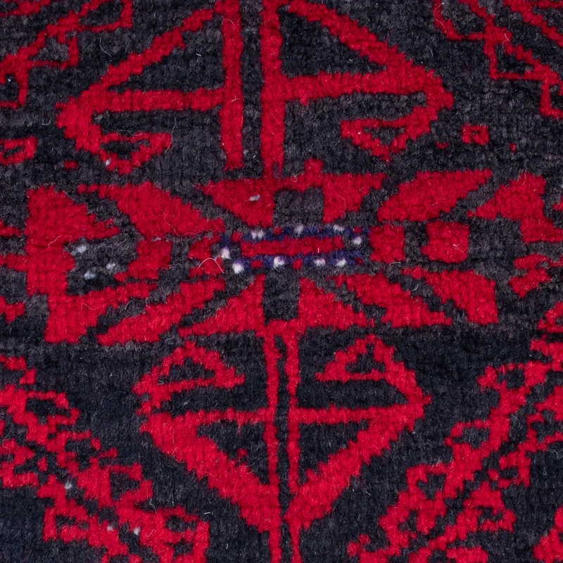 Belutsch Teppich 100x205cm - Perserteppich - dunkelrot