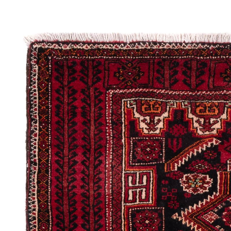 Belutsch Teppich 100x200cm - Perserteppich - dunkelrot