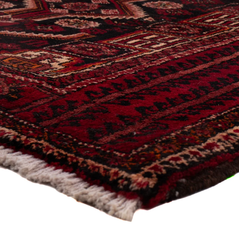 Belutsch Teppich 100x200cm - Perserteppich - dunkelrot