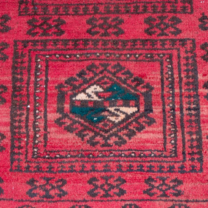 Belutsch Teppich 100x200cm - Perserteppich - hellrot