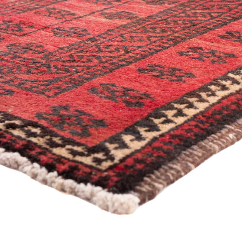 Belutsch Teppich 100x200cm - Perserteppich - hellrot