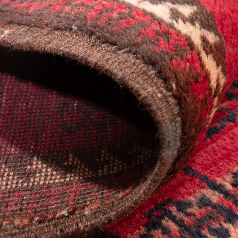 Belutsch Teppich 100x200cm - Perserteppich - hellrot