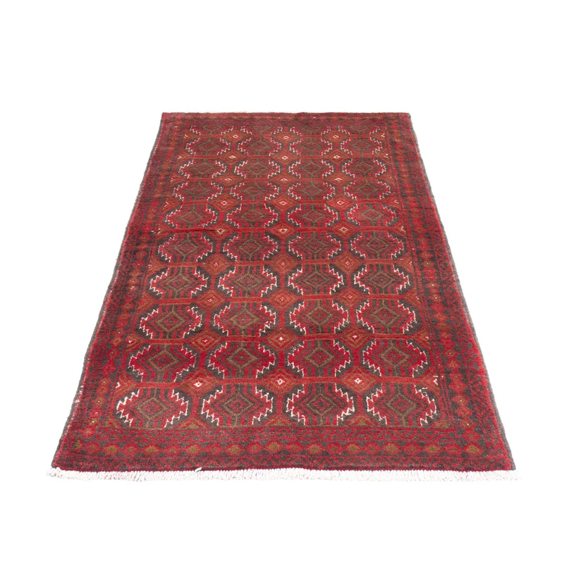 Belutsch Teppich 100x170cm - Perserteppich - dunkelrot