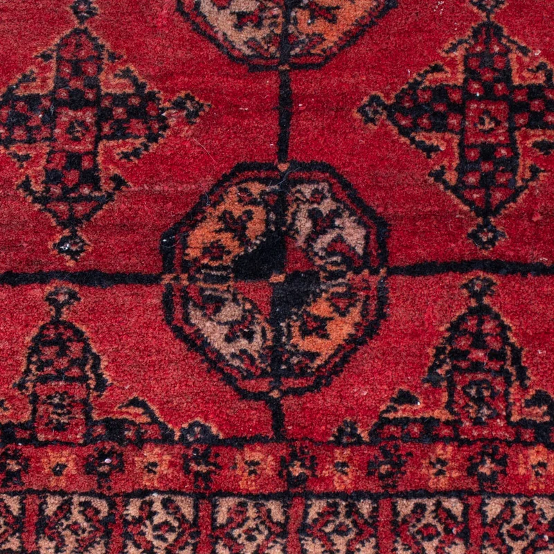Turkaman Teppich 120x156cm - Perserteppich - dunkelrot
