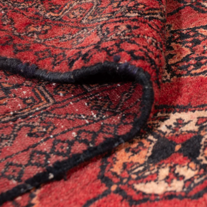 Turkaman Teppich 120x156cm - Perserteppich - dunkelrot