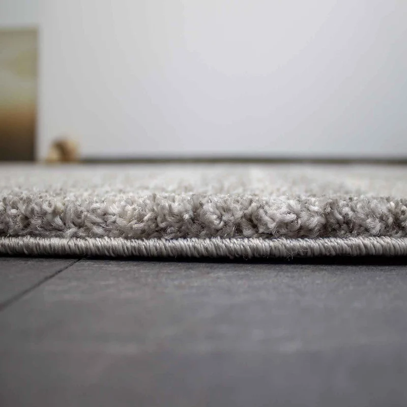 Designer Teppich Wohnzimmer weich mit dichtem Flor meliert versch. Farbvarianten