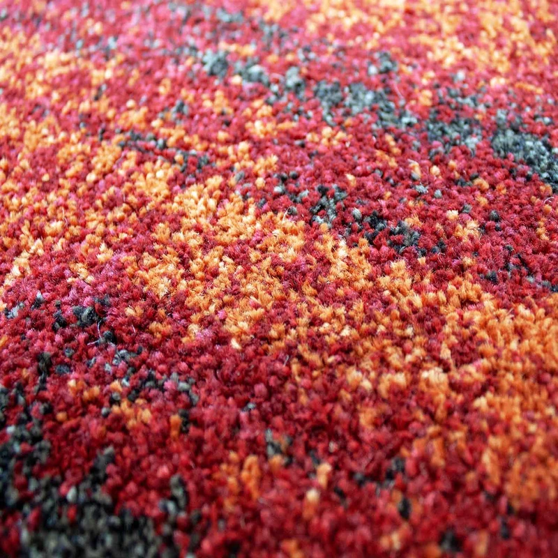 Designer Teppich Wohnzimmer weich mit dichtem Flor meliert versch. Farbvarianten