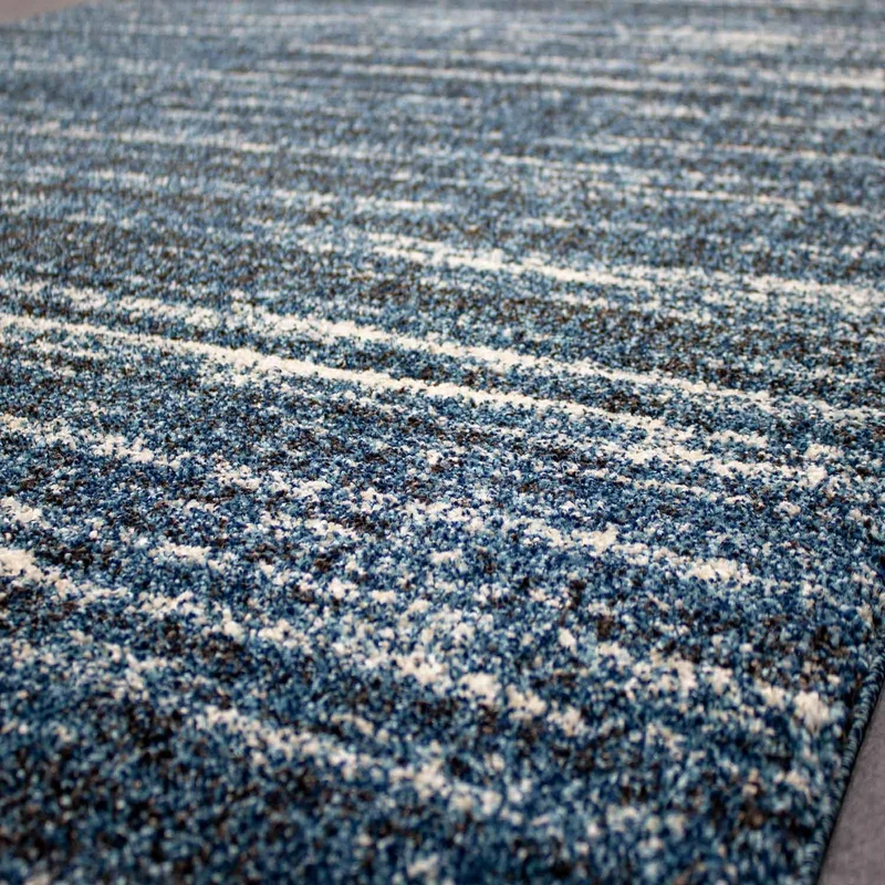 Designer Teppich Wohnzimmer weich mit dichtem Flor meliert versch. Farbvarianten