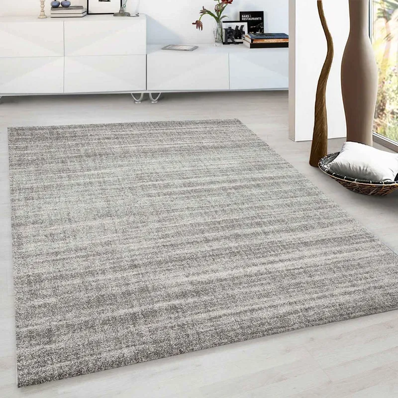Designer Teppich Wohnzimmer weich mit dichtem Flor meliert versch. Farbvarianten