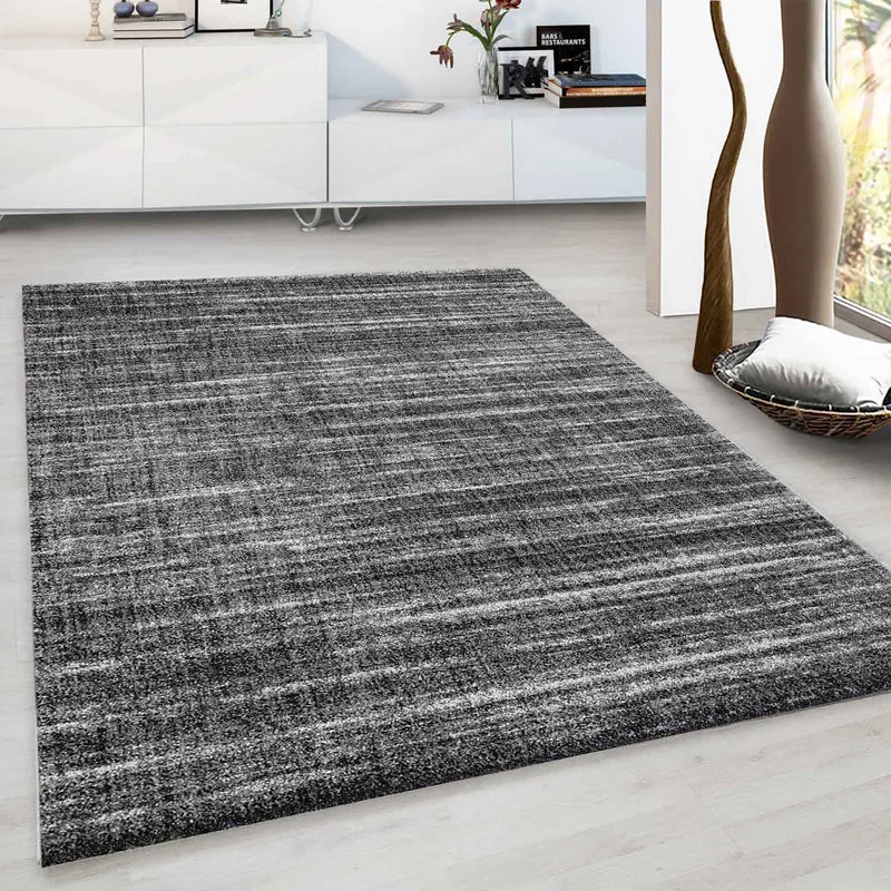 Designer Teppich Wohnzimmer weich mit dichtem Flor meliert versch. Farbvarianten