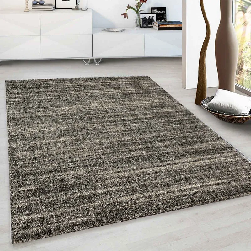 Designer Teppich Wohnzimmer weich mit dichtem Flor meliert versch. Farbvarianten