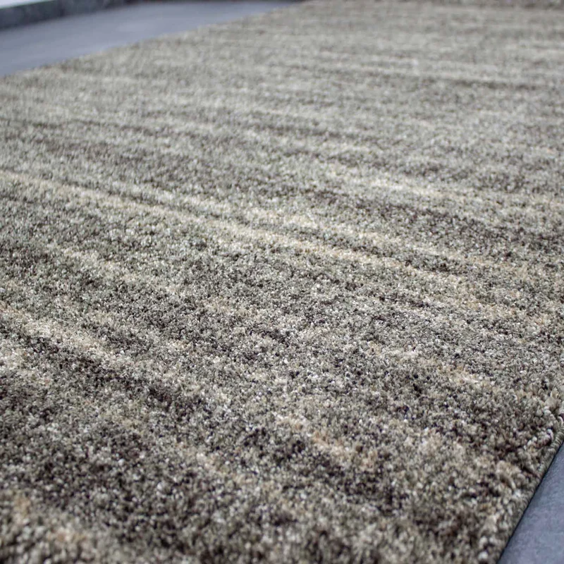 Designer Teppich Wohnzimmer weich mit dichtem Flor meliert versch. Farbvarianten