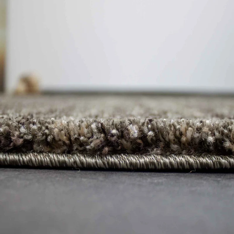 Designer Teppich Wohnzimmer weich mit dichtem Flor meliert versch. Farbvarianten