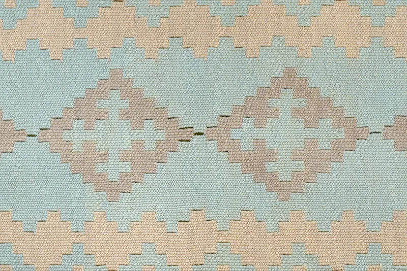 Kelim Gashgai · Handgewebt – Grün, 199x64 cm