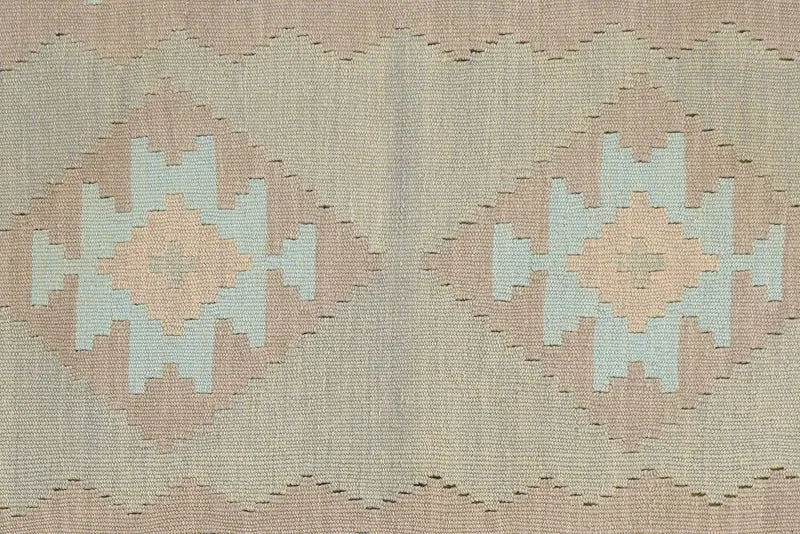 Kelim Gashgai · Handgewebt – Grau, 195x80 cm