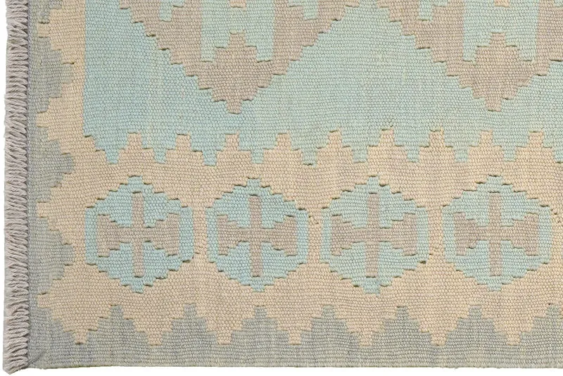 Kelim Gashgai · Handgewebt – Grün, 198x80 cm