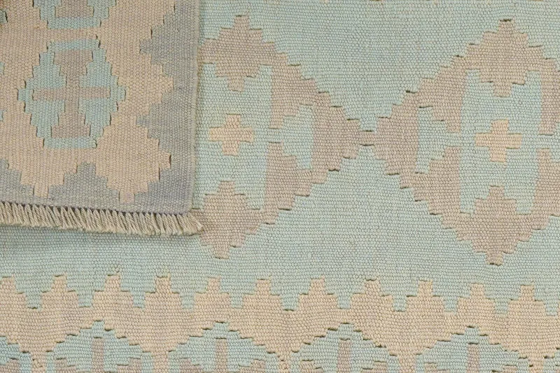 Kelim Gashgai · Handgewebt – Grün, 198x80 cm