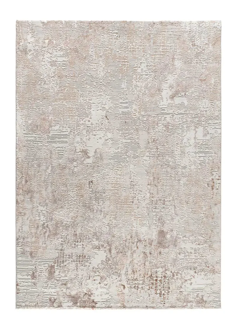 Alfombra abstracta con relieve Oris 5351 Beige