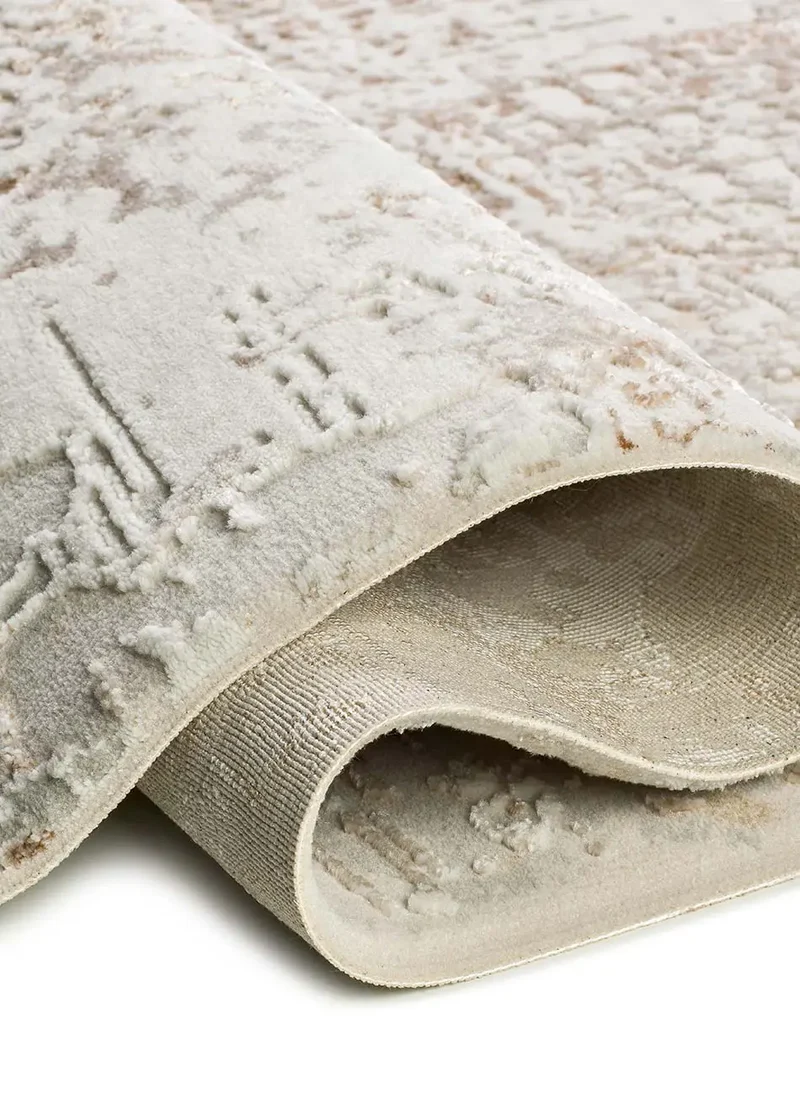 Alfombra abstracta con relieve Oris 5351 Beige