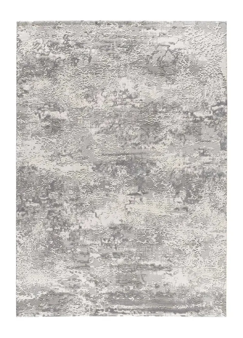 Alfombra abstracta con relieve Oris 4222 Gris