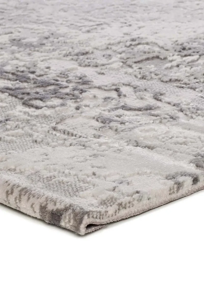 Alfombra abstracta con relieve Oris 4222 Gris