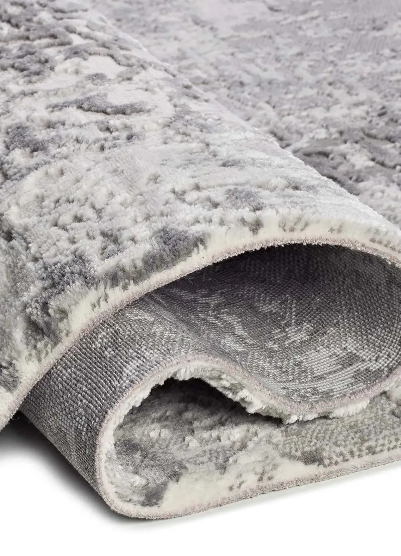 Alfombra abstracta con relieve Oris 4222 Gris