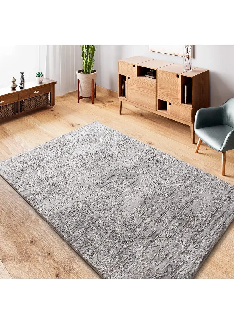 Alfombra abstracta con relieve Oris 4222 Gris
