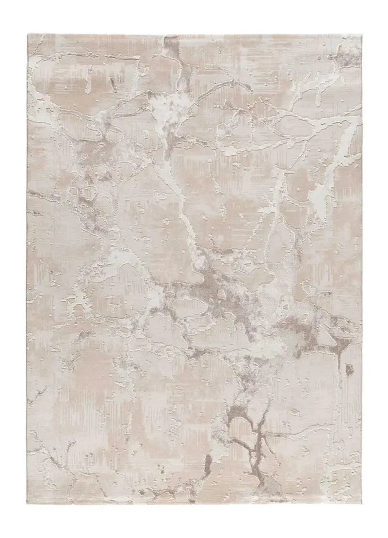 Alfombra efecto mármol con relieve Oris 4208 Beige